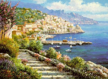 Aegean and Mediterranean Painting - mt027 impressionist scene Med